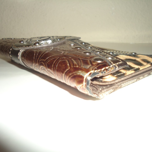 G Women's Tan Canvas Wallet Button Size--7.5x4 in - Picture 6 of 11